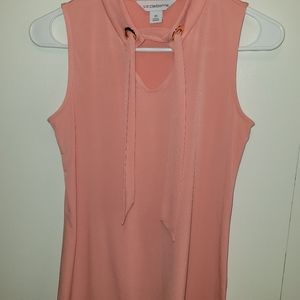 Liz Claiborne Sleeveless Blouse with Keyhole Neck
